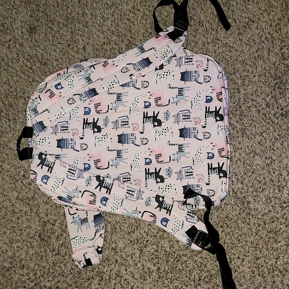 Cat print backpack all over print cats multicolored new - Picture 3 of 5